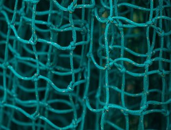 Full frame shot of fishing net