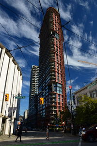 Low angle view of buildings against sky