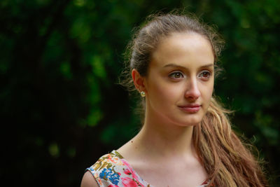 Close-up of young woman