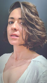 Close-up of young woman
