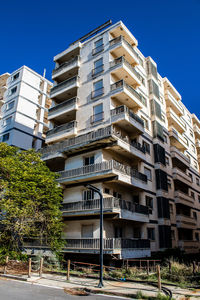 Low angle view of building against clear sky