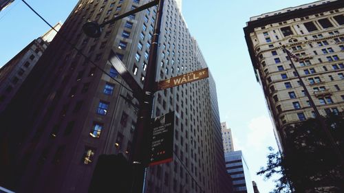 Low angle view of modern building