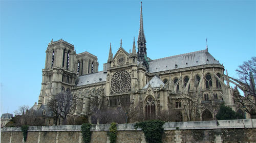 Low angle view of historical building against sky