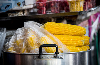 Close-up of food for sale at market stall