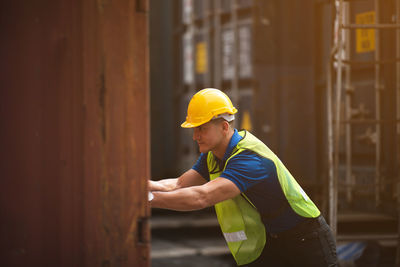 Full length of man working