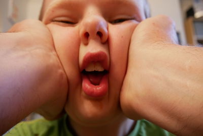 Close-up portrait of boy