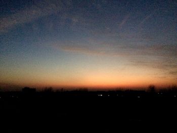 Scenic view of sky at sunset