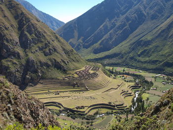 Aerial view of a valley