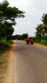 Road passing through landscape