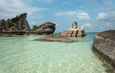 Panoramic view of sea against sky