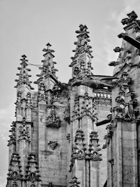 Low angle view of traditional building against sky