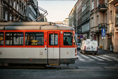 Traffic on street in poland