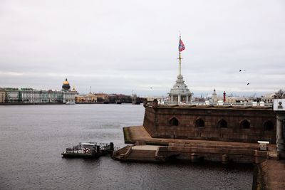 Neva river view from st. peter and st. paul fortress