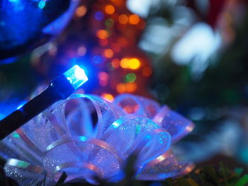 Close-up of plant against blue sky