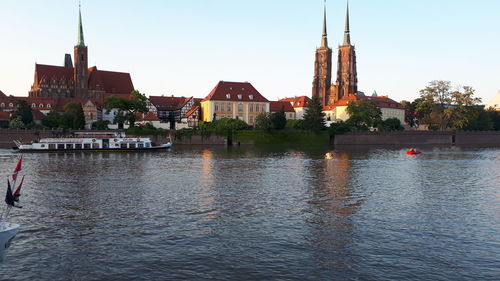 Buildings at waterfront