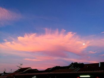 Scenic view of dramatic sky during sunset