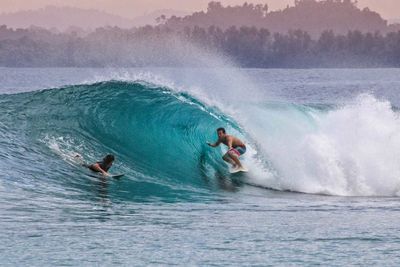 Mentawai is a paradise for water surfers this area always hunted by surfers from various countries