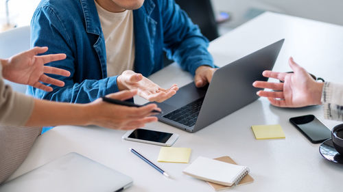 Business coworkers working in office