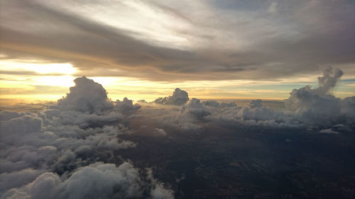 Scenic view of cloudscape during sunset