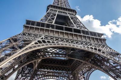 Low angle view of historical tower against sky