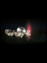 Close-up of illuminated lamp