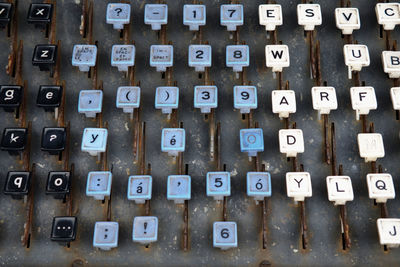 Full frame shot of computer keyboard