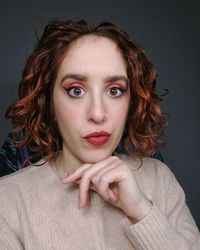 Portrait of beautiful young woman