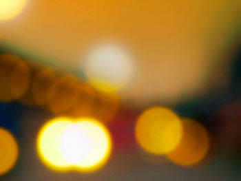 Defocused image of yellow lights