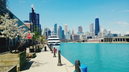 View of buildings at waterfront