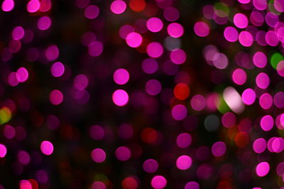 Defocused image of illuminated lights