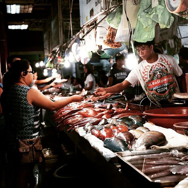 WOMAN IN MARKET