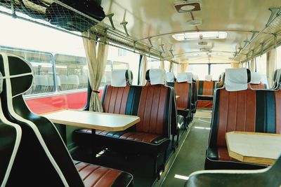 Interior of train