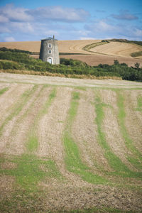 Old windmill in country