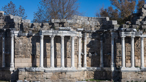 Low angle view of historical building