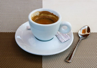 Close-up of drink on table