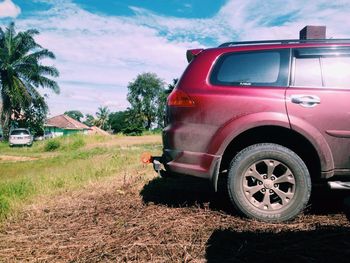 Car on road