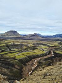 Scenic view of landscape against sky