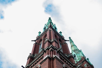 Low angle view of traditional building against sky