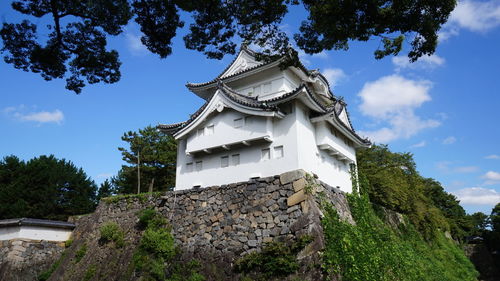 Low angle view of building against sky