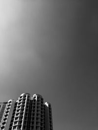 Low angle view of modern building against sky