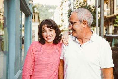 Portrait of a smiling young couple