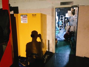 People in front of building