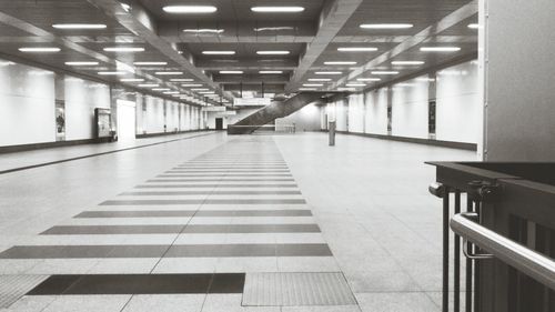 Empty corridor of building