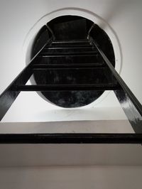 Low angle view of staircase at home