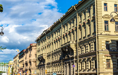 Low angle view of building against sky