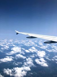 Airplane flying in sky