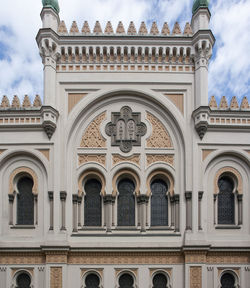 Low angle view of historical building against sky