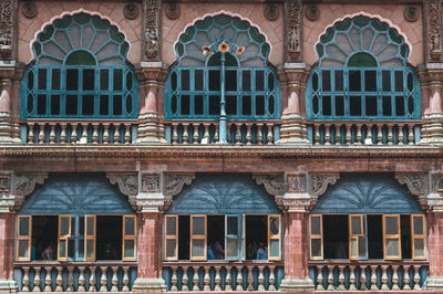 Low angle view of historical building