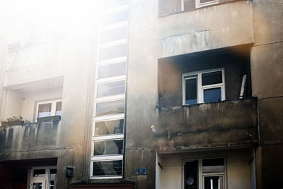 Low angle view of building against sky