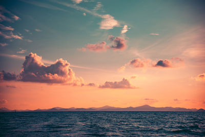 Scenic view of sunset at the coast of busuanga, palawan, philippines.